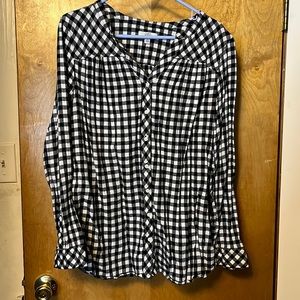 Not your dad’s black/white flannel shirt